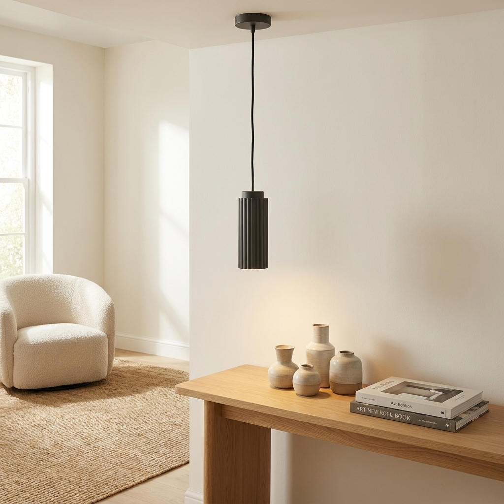 Norwegian Nordic Metal Pendant Light lifestyle image - Higgsfield lux20v1 - a19