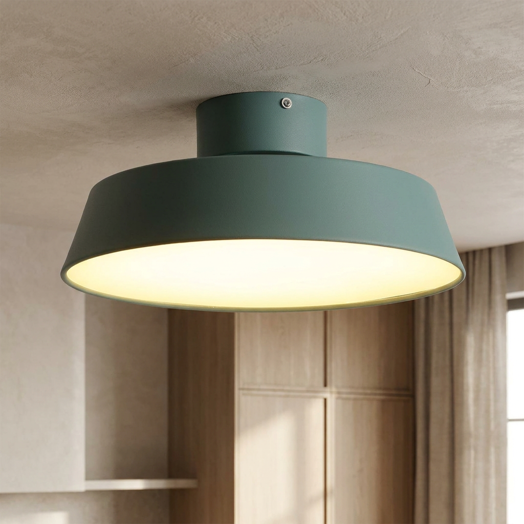 Arin Nordic Aluminum LED Ceiling Light lifestyle image - Higgsfield lux20v1 - a4