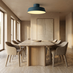 Arin Nordic Aluminum LED Ceiling Light lifestyle image - Higgsfield lux20v1 - a7