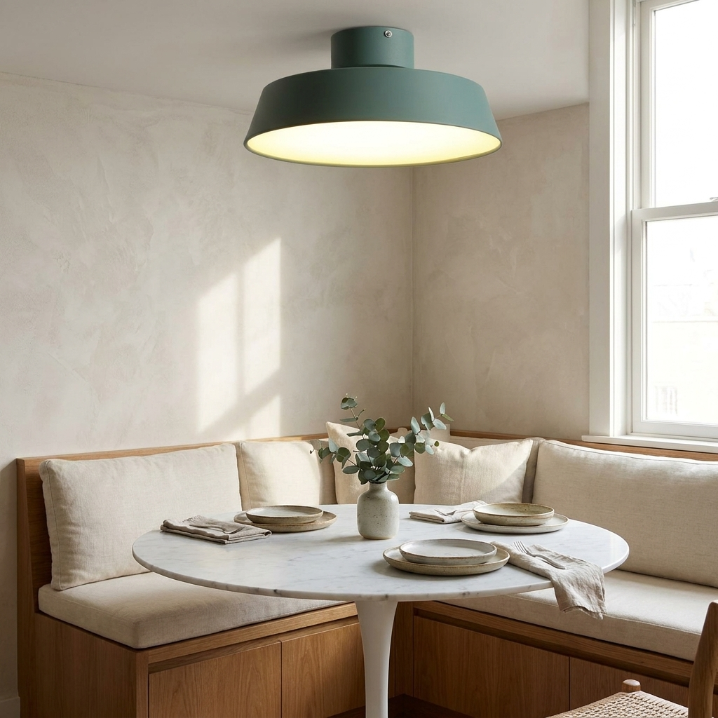 Arin Nordic Aluminum LED Ceiling Light lifestyle image - Higgsfield lux20v1 - a10
