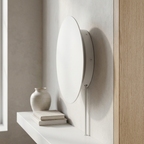 Modern Nordic Round Aluminum Minimalist LED Wall Light lifestyle image - Higgsfield lux20v1 - a4