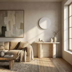 Modern Nordic Round Aluminum Minimalist LED Wall Light lifestyle image - Higgsfield lux20v1 - a5