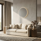 Modern Nordic Round Aluminum Minimalist LED Wall Light lifestyle image - Higgsfield lux20v1 - a14