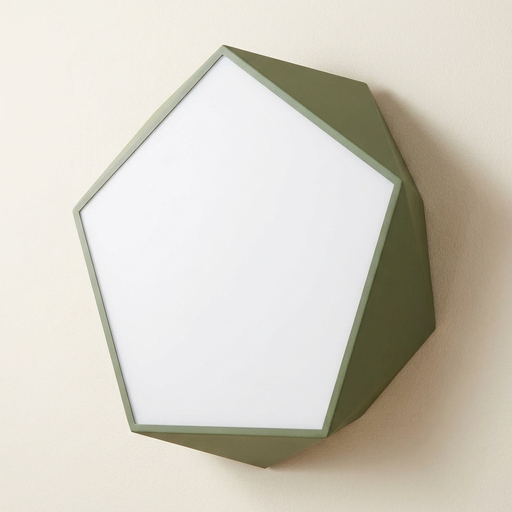 Macaron Pentagonal LED Ceiling Light lifestyle image - Higgsfield lux20v1 - a1