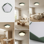 Macaron Pentagonal LED Ceiling Light lifestyle image - Higgsfield lux20v1 - a18