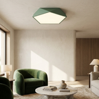 Macaron Pentagonal LED Ceiling Light lifestyle image - Higgsfield lux20v1 - a19
