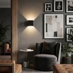 Aera Cube Nordic Iron LED Wall Lamp lifestyle image - Higgsfield lux20v1 - a6