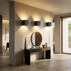 Aera Cube Nordic Iron LED Wall Lamp lifestyle image - Higgsfield lux20v1 - a9