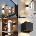 Aera Cube Nordic Iron LED Wall Lamp lifestyle image - Higgsfield lux20v1 - a12