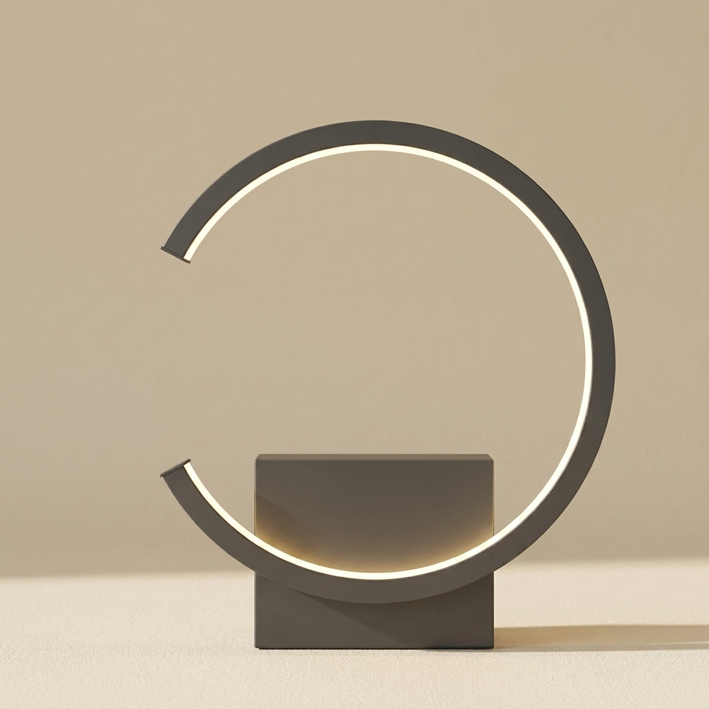 Modern LED - Minimalist Circular Design lifestyle image - Higgsfield lux20v1 - a1
