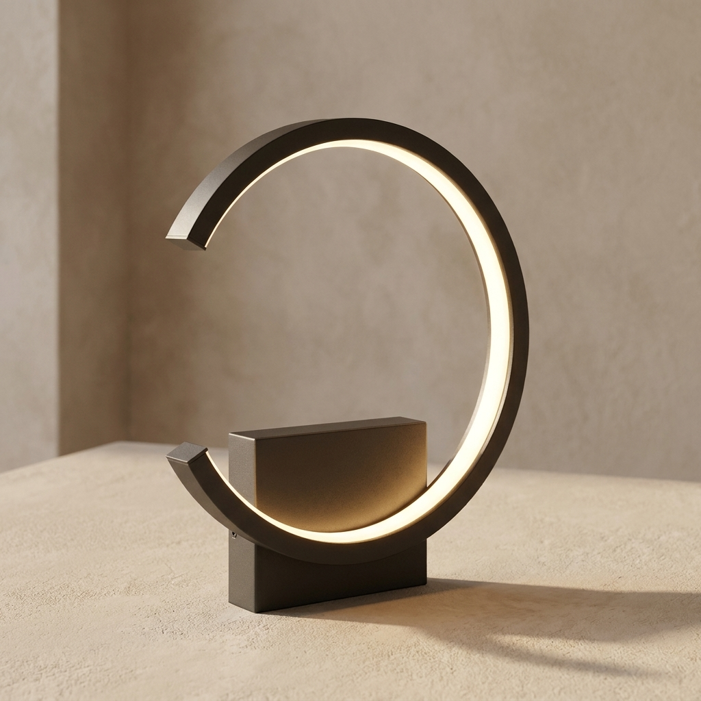Modern LED - Minimalist Circular Design lifestyle image - Higgsfield lux20v1 - a2
