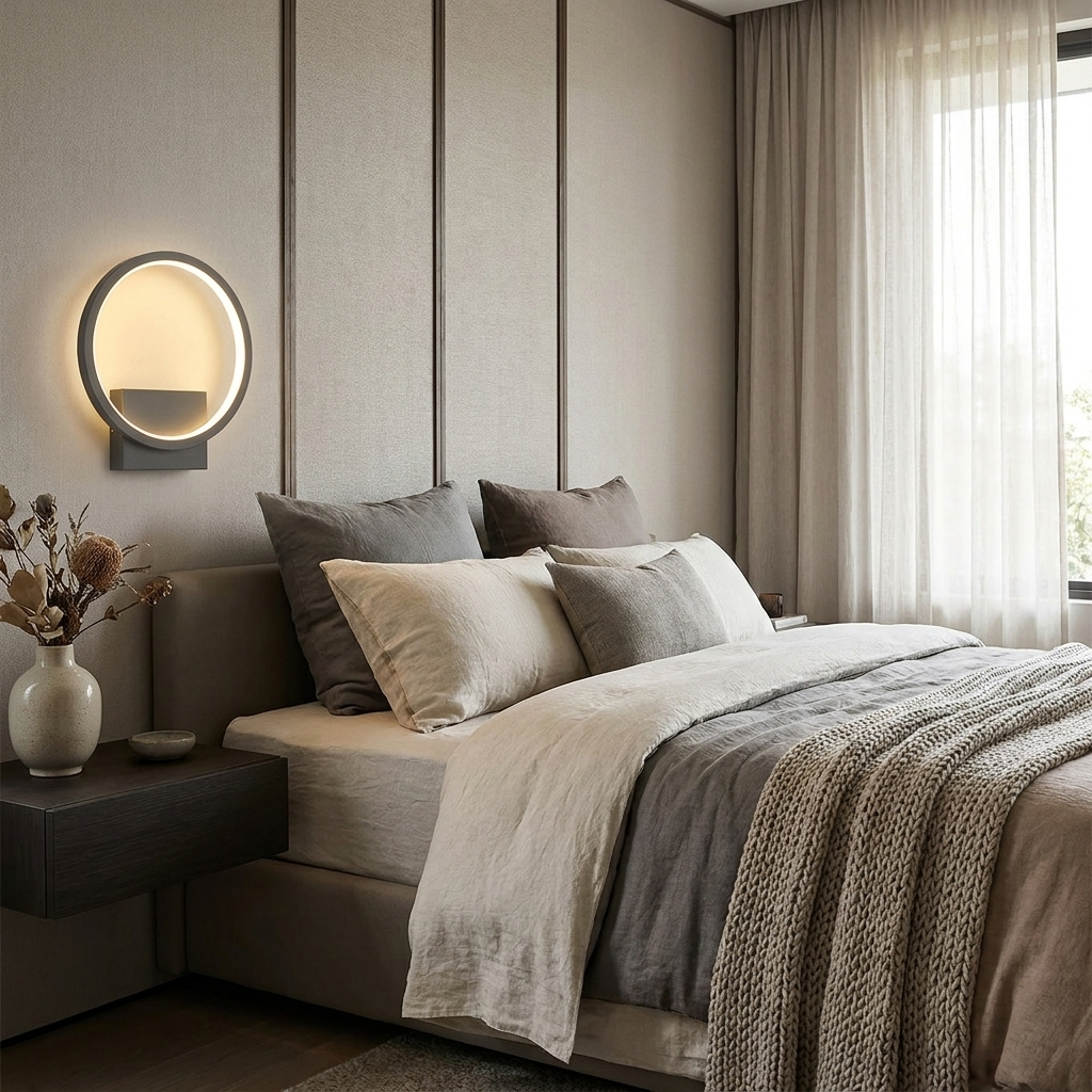 Modern LED - Minimalist Circular Design lifestyle image - Higgsfield lux20v1 - a8