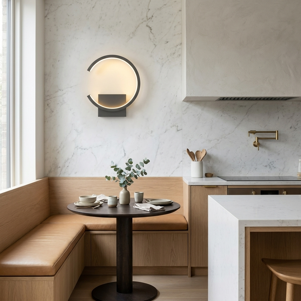 Modern LED - Minimalist Circular Design lifestyle image - Higgsfield lux20v1 - a10