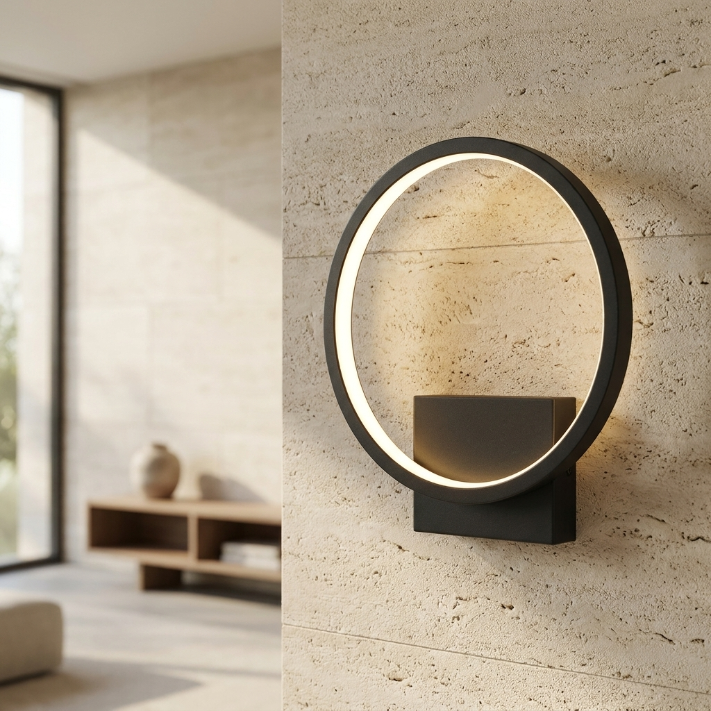 Modern LED - Minimalist Circular Design lifestyle image - Higgsfield lux20v1 - a17