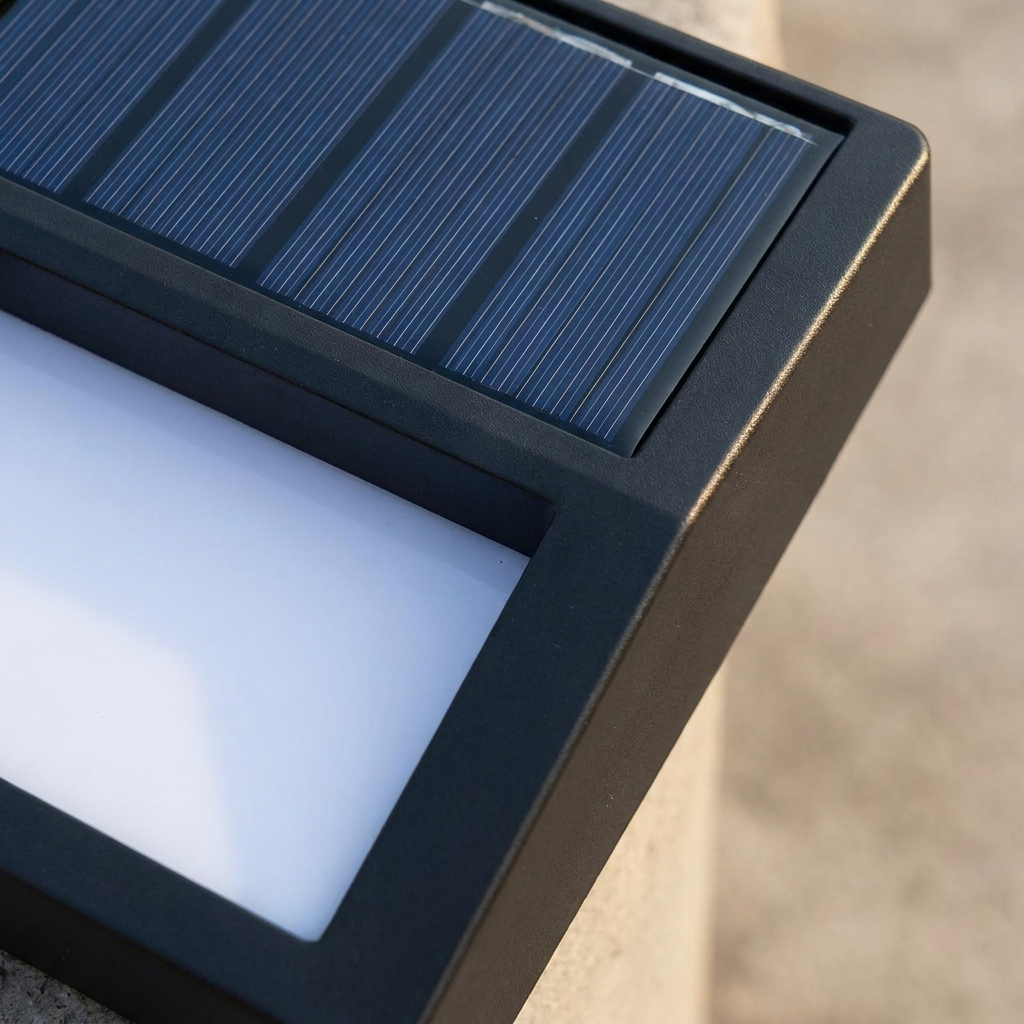 Waterproof LED Solar Minimalist Outdoor Lights lifestyle image - Higgsfield lux20v1 - a3