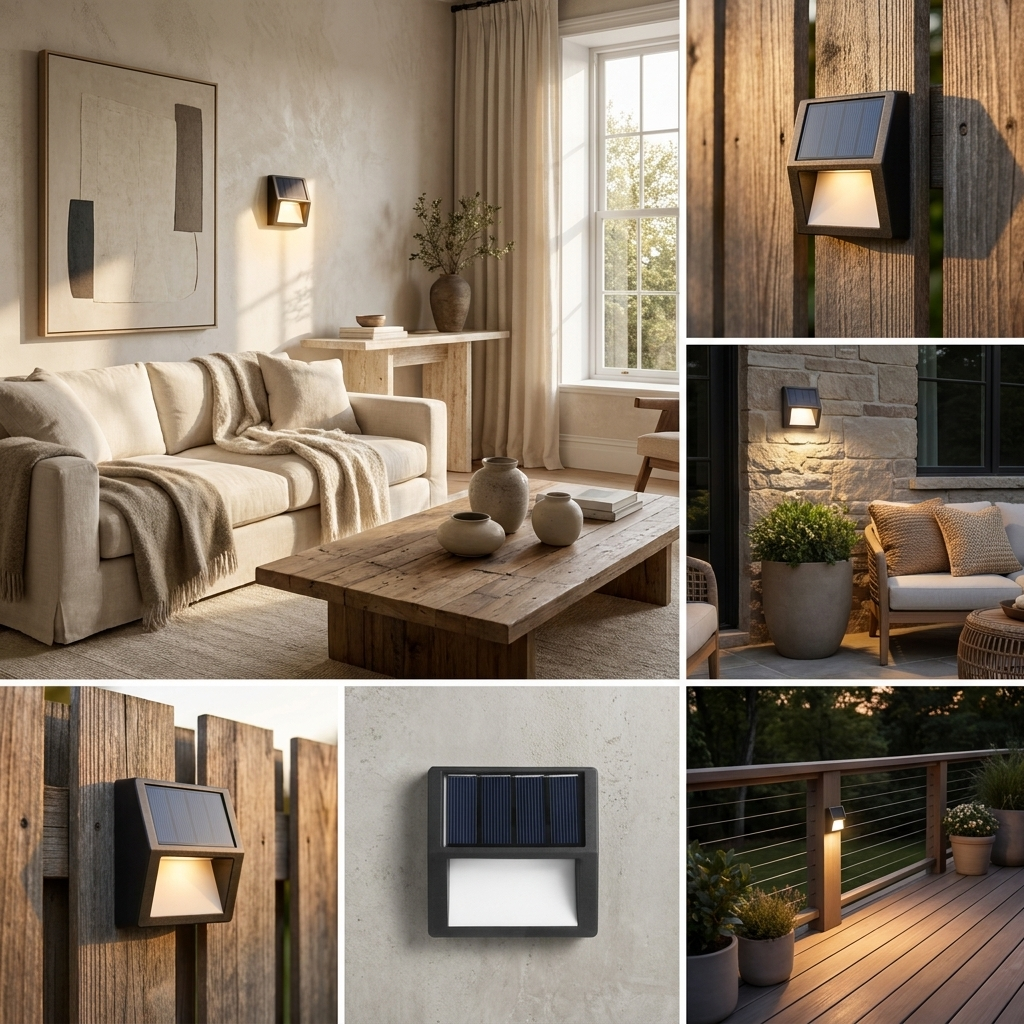Waterproof LED Solar Minimalist Outdoor Lights lifestyle image - Higgsfield lux20v1 - a5