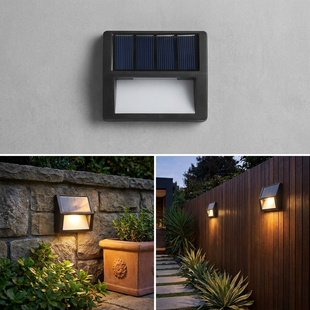 Waterproof LED Solar Minimalist Outdoor Lights lifestyle image - Higgsfield lux20v1 - a12