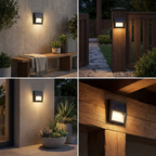 Waterproof LED Solar Minimalist Outdoor Lights lifestyle image - Higgsfield lux20v1 - a15