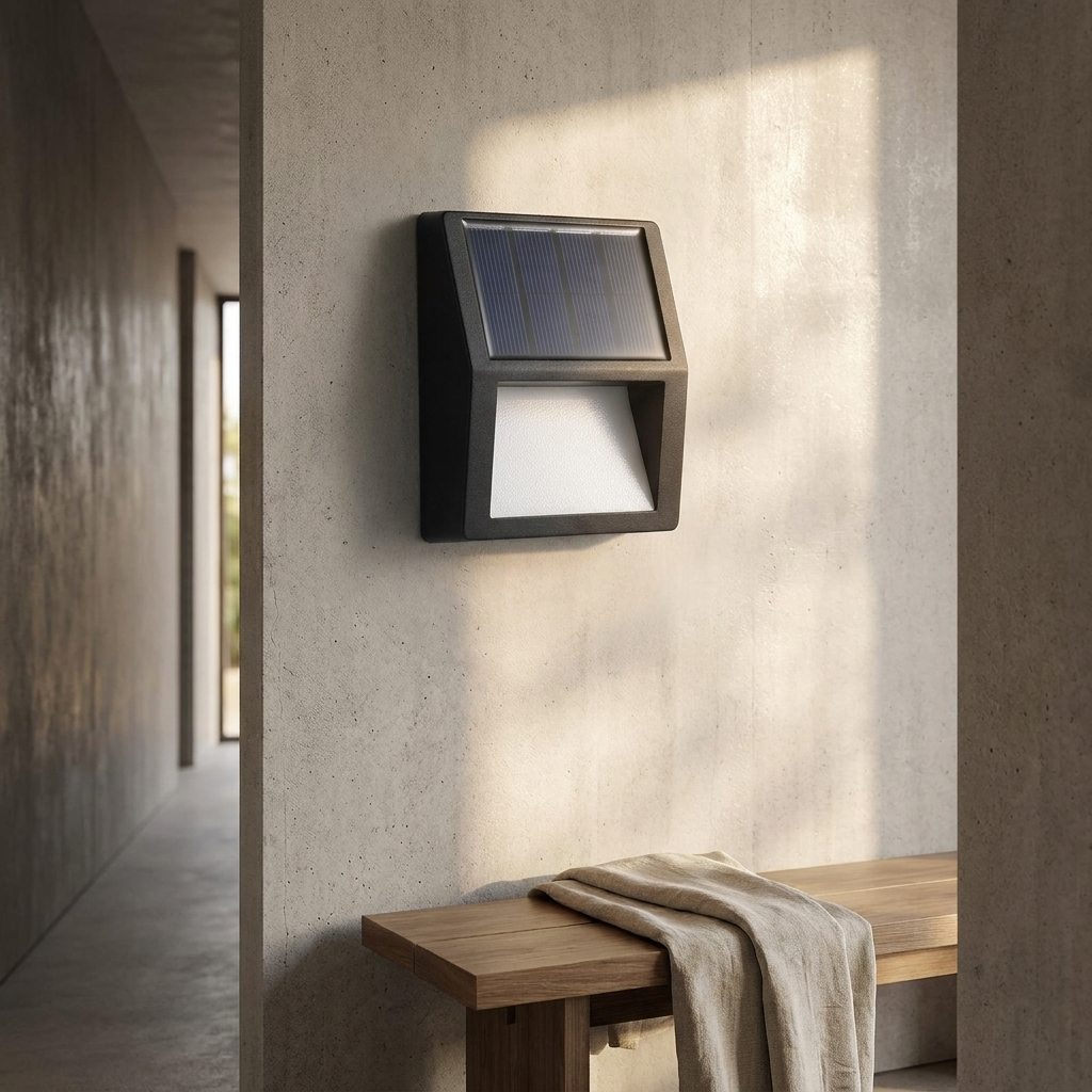 Waterproof LED Solar Minimalist Outdoor Lights lifestyle image - Higgsfield lux20v1 - a17