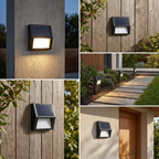 Waterproof LED Solar Minimalist Outdoor Lights lifestyle image - Higgsfield lux20v1 - a18