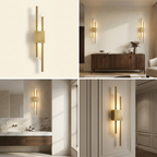 LuminArt - Stylish Black/Gold LED Light lifestyle image - Higgsfield lux20v1 - hero