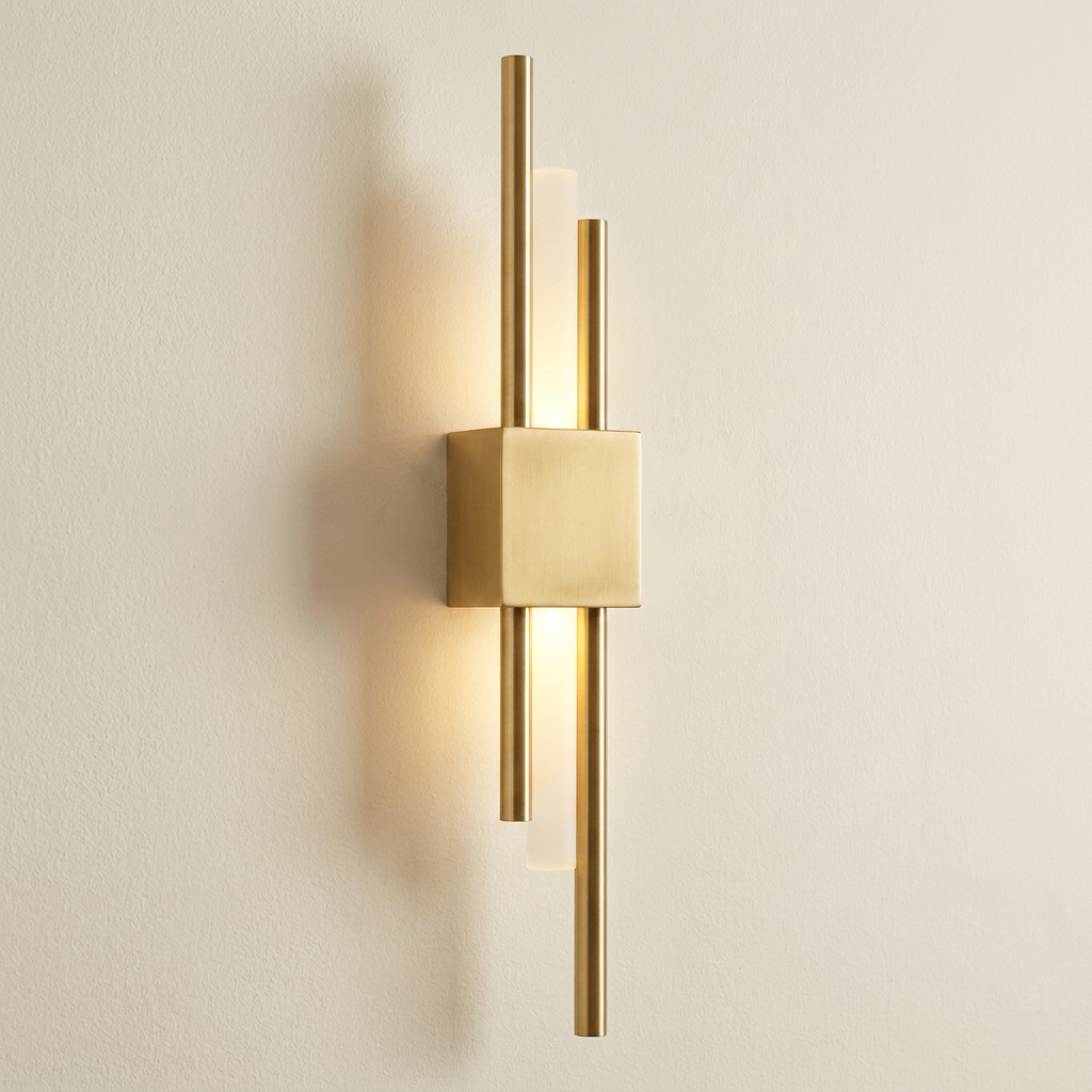 LuminArt - Stylish Black/Gold LED Light lifestyle image - Higgsfield lux20v1 - a1