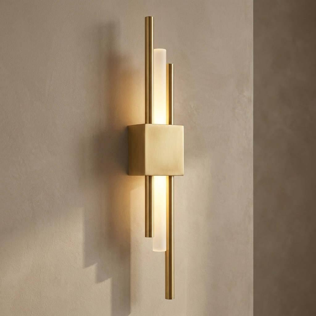 LuminArt - Stylish Black/Gold LED Light lifestyle image - Higgsfield lux20v1 - a2
