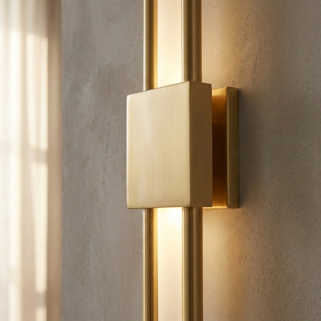 LuminArt - Stylish Black/Gold LED Light lifestyle image - Higgsfield lux20v1 - a4