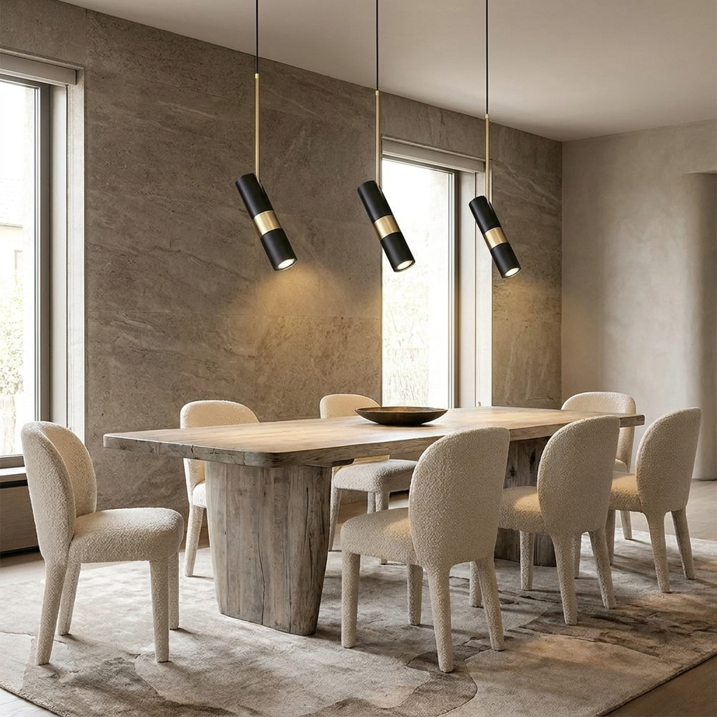 Spot Light Hanglamp Armaturen Nordic Metalen LED Pendant Light lifestyle image - Higgsfield lux20v1 - a7