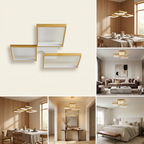 LED Chandelier Square Lamp lifestyle image - Higgsfield lux20v1 - hero