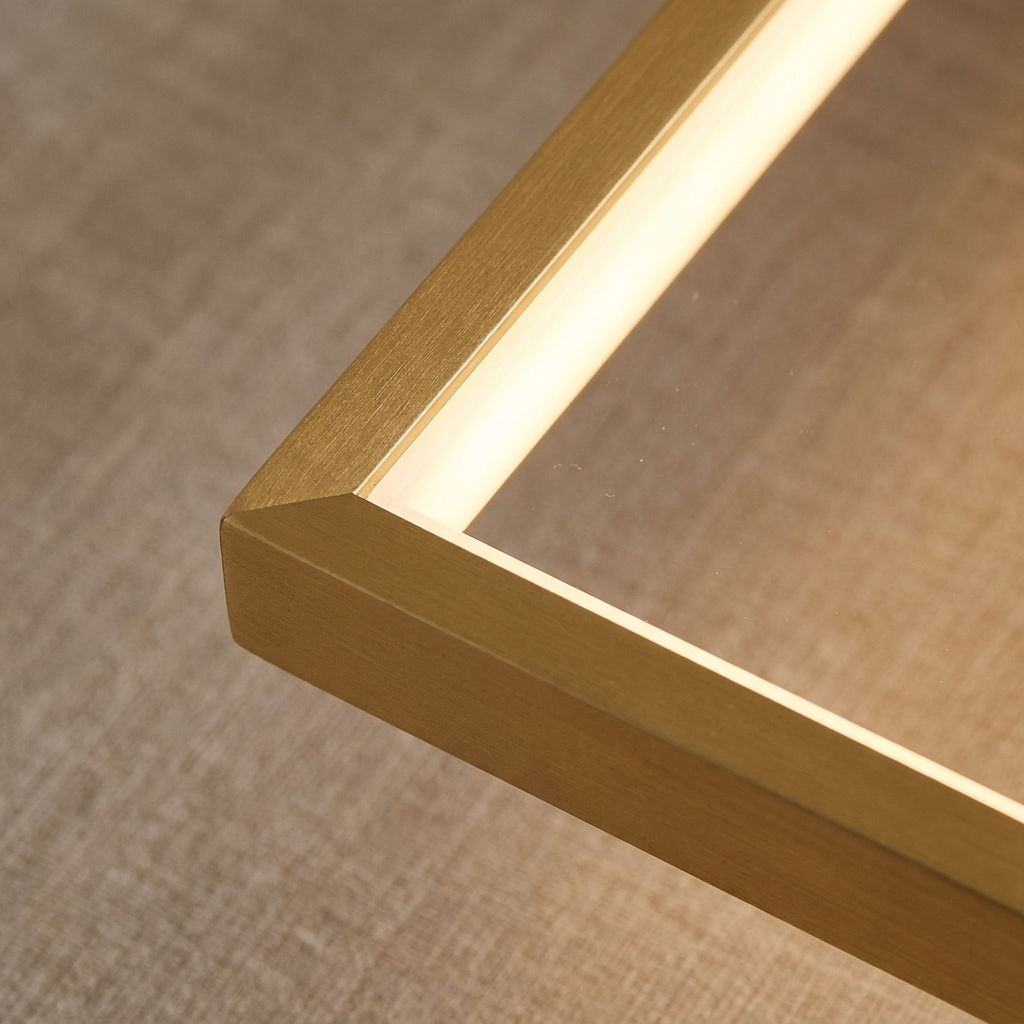 LED Chandelier Square Lamp lifestyle image - Higgsfield lux20v1 - a3