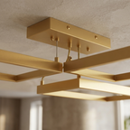 LED Chandelier Square Lamp lifestyle image - Higgsfield lux20v1 - a4