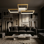 LED Chandelier Square Lamp lifestyle image - Higgsfield lux20v1 - a6