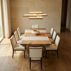 LED Chandelier Square Lamp lifestyle image - Higgsfield lux20v1 - a7