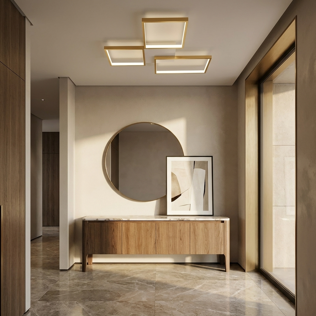 LED Chandelier Square Lamp lifestyle image - Higgsfield lux20v1 - a9