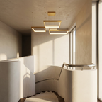 LED Chandelier Square Lamp lifestyle image - Higgsfield lux20v1 - a11