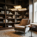 LED Chandelier Square Lamp lifestyle image - Higgsfield lux20v1 - a13