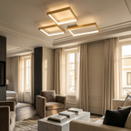 LED Chandelier Square Lamp lifestyle image - Higgsfield lux20v1 - a14
