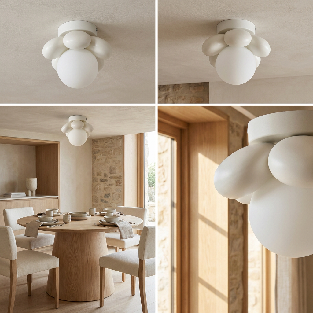 Ceiling Light with Scandinavian flowers lifestyle image - Higgsfield lux20v1 - a7