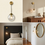 Shiny Nordic Globe Wall Light lifestyle image - Higgsfield lux20v1 - hero