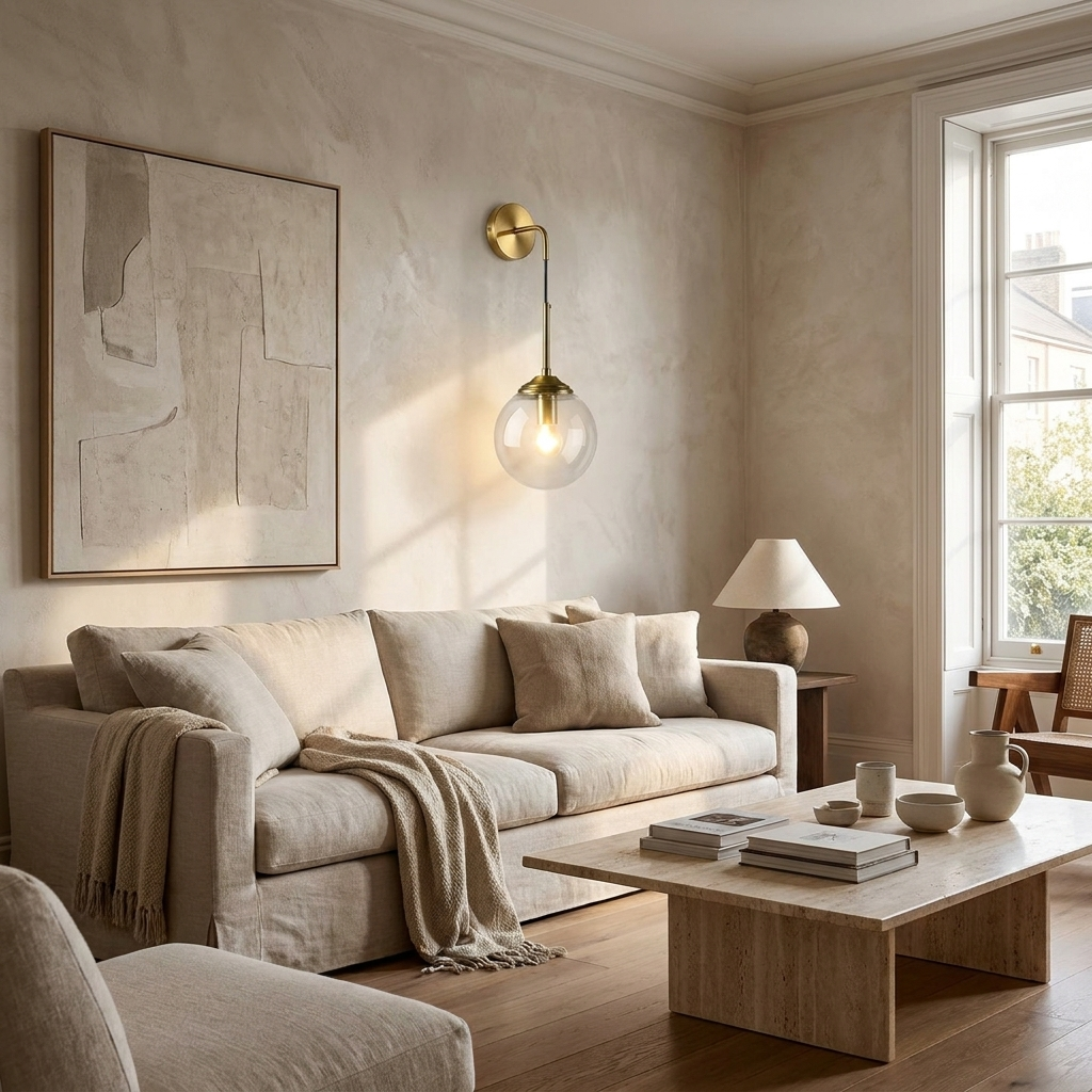 Shiny Nordic Globe Wall Light lifestyle image - Higgsfield lux20v1 - a5