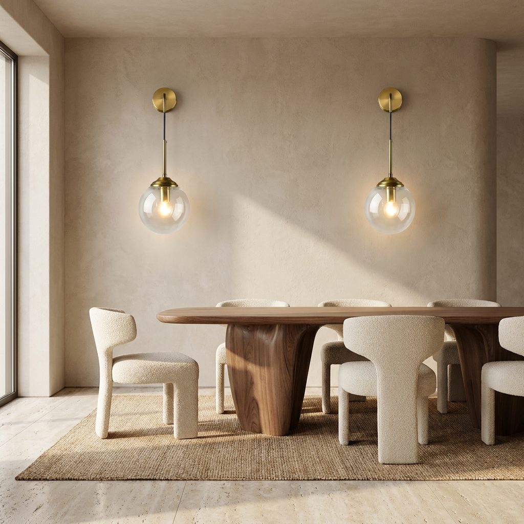 Shiny Nordic Globe Wall Light lifestyle image - Higgsfield lux20v1 - a7