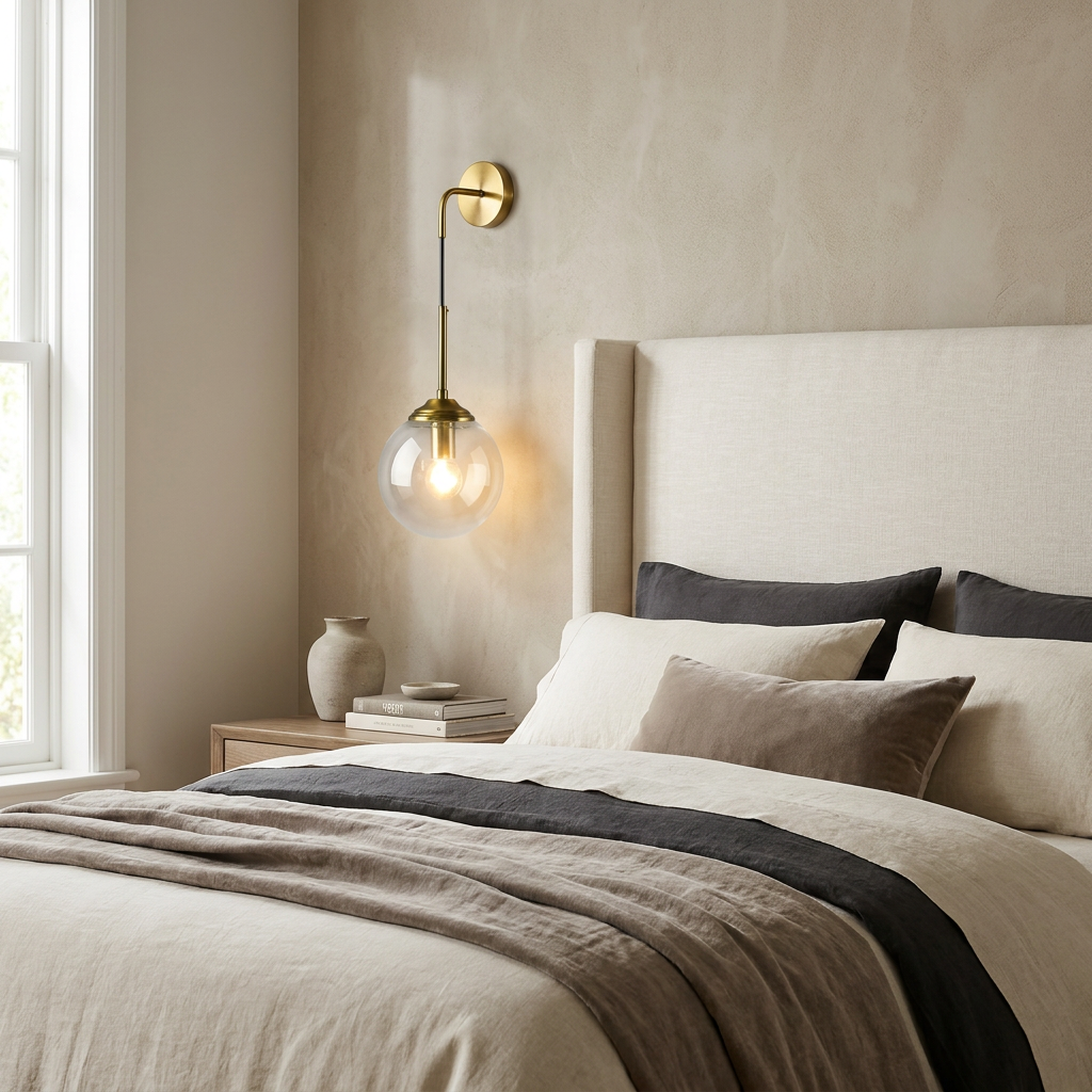 Shiny Nordic Globe Wall Light lifestyle image - Higgsfield lux20v1 - a8
