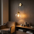 Shiny Nordic Globe Wall Light lifestyle image - Higgsfield lux20v1 - a15