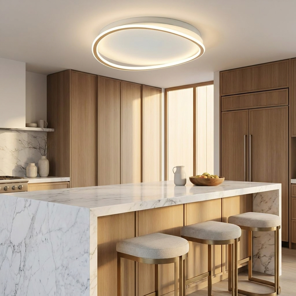 Futura Modern LED Ceiling Light lifestyle image - Higgsfield lux20v1 - a10