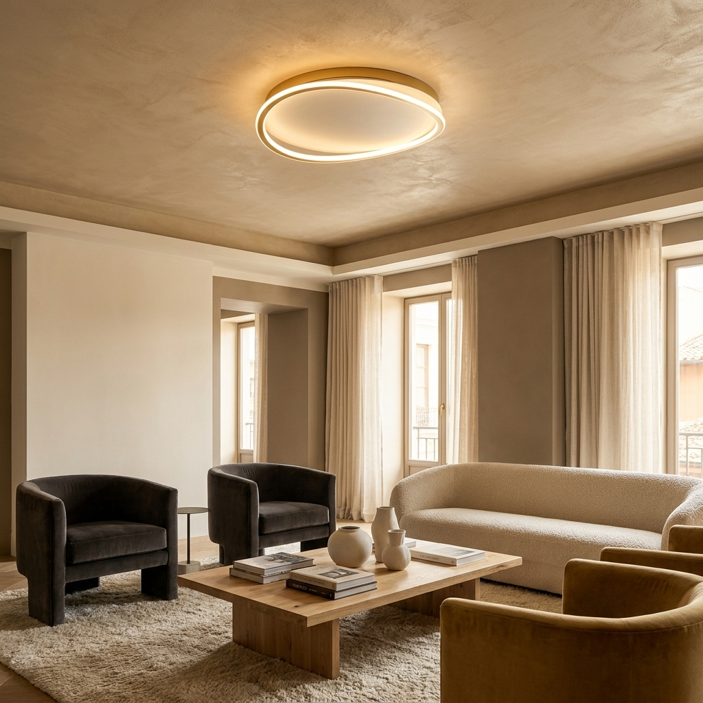 Futura Modern LED Ceiling Light lifestyle image - Higgsfield lux20v1 - a14
