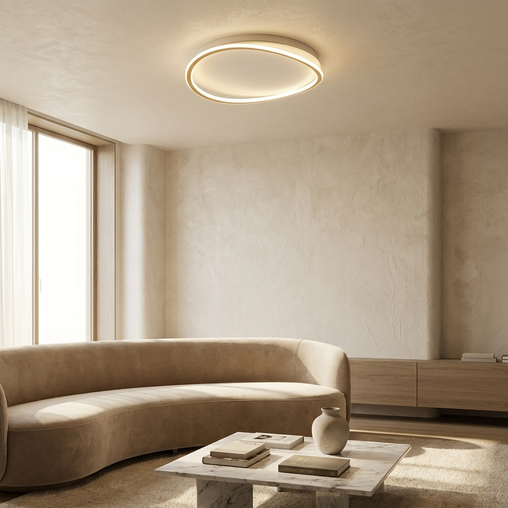Futura Modern LED Ceiling Light lifestyle image - Higgsfield lux20v1 - a17