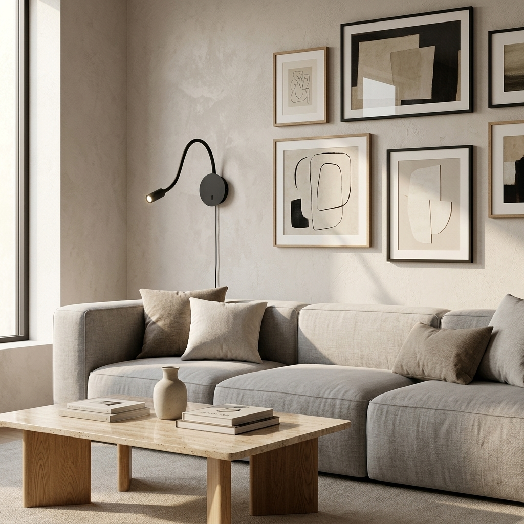 Modern LED Lamp with 360-degree Adjustable Light lifestyle image - Higgsfield lux20v1 - a5