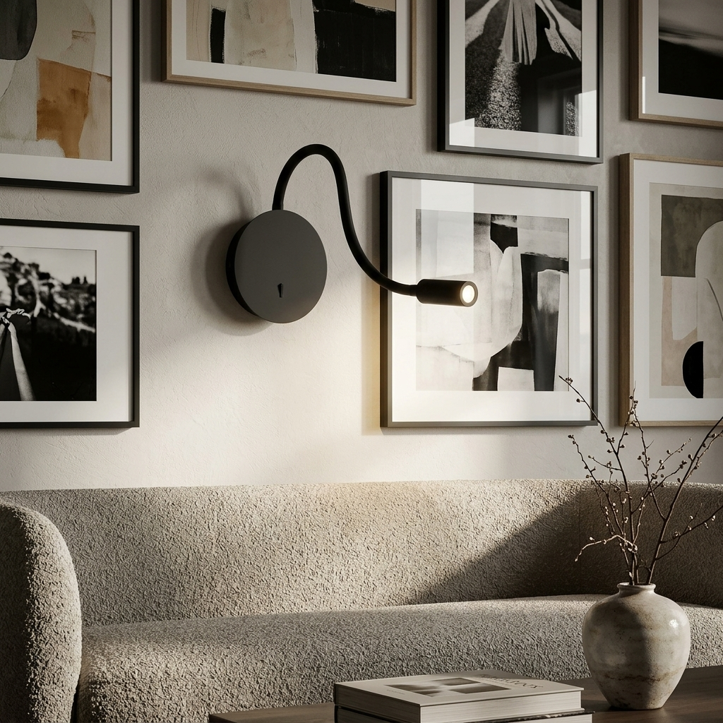 Modern LED Lamp with 360-degree Adjustable Light lifestyle image - Higgsfield lux20v1 - a6