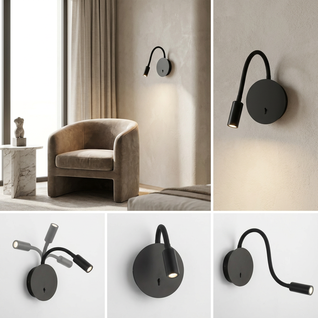 Modern LED Lamp with 360-degree Adjustable Light lifestyle image - Higgsfield lux20v1 - a14